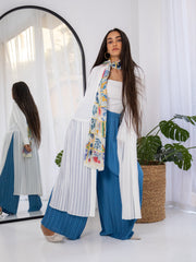 Blue Pleat Love Pants