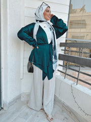 Wrap Up Satin Blouse