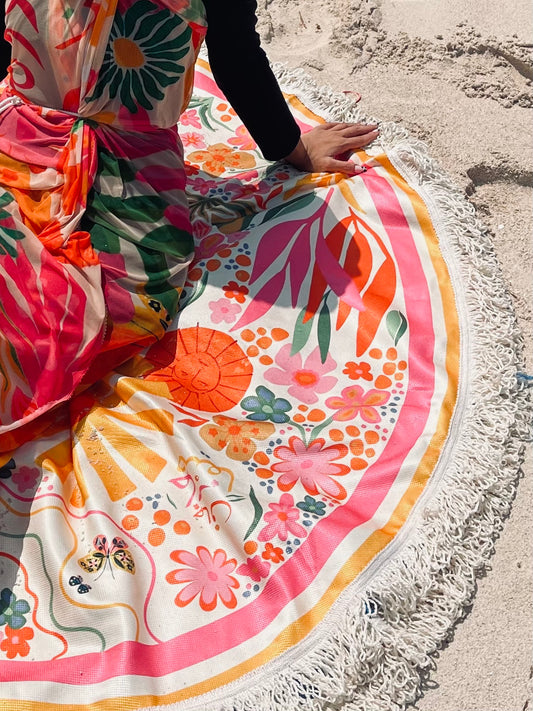 حلاوة شمسنا Reversible Beach Mat