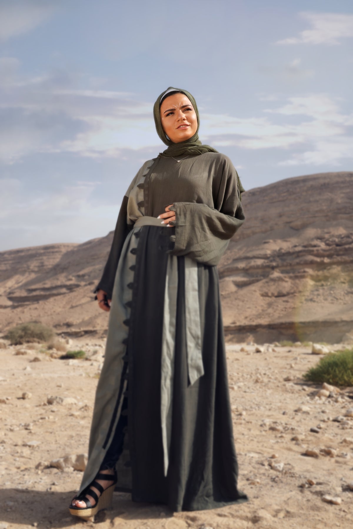 Bedouin Dress - Olive