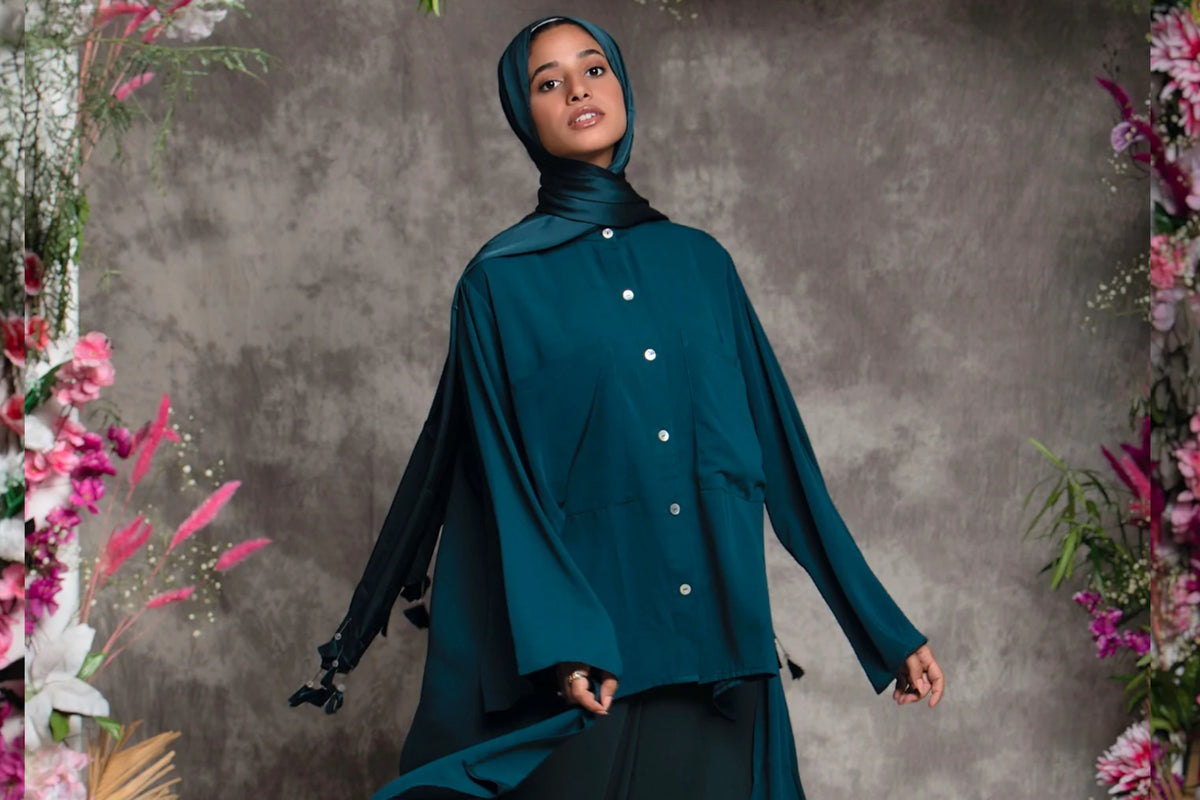 Dipped Tunic - Teal