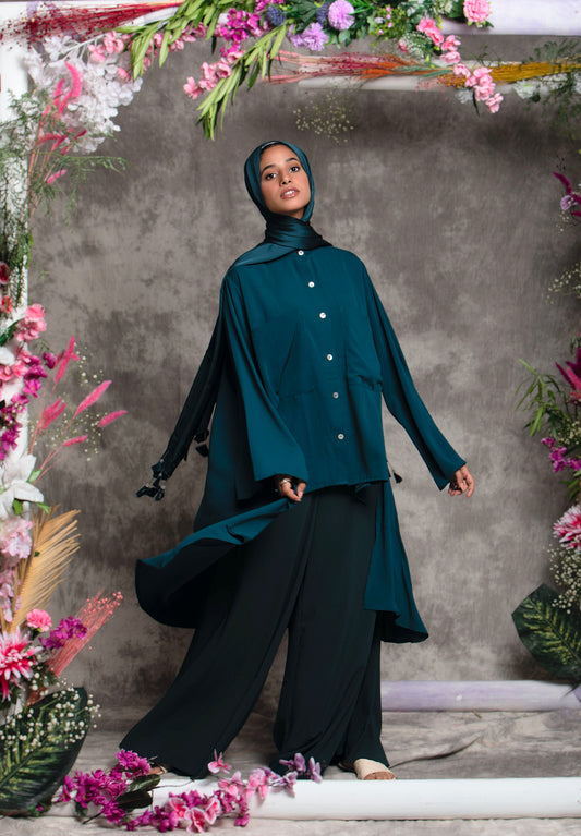 Dipped Tunic - Teal