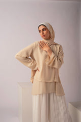 Layer up Blouse - Beige