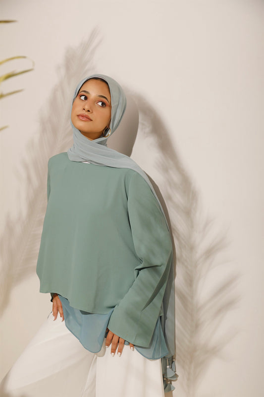 Layer up Blouse - Mint